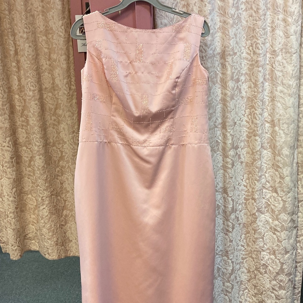 Forever Yours two piece satin column dress